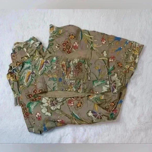 Banana Republic Multi Floral Wide Leg Pant - Picture 3 of 5